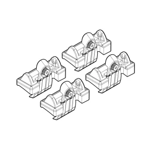 Kit de montaj pentru bare Alumia, Quadra, Silenzio C052 - Peugeot