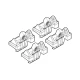 Kit de montaj pentru bare Alumia, Quadra, Silenzio C052 - Peugeot