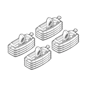 Kit de montaj pentru bare Alumia, Quadra, Silenzio C053 - Fiat