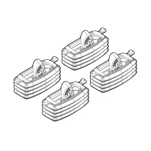 Kit de montaj pentru bare Alumia, Quadra, Silenzio C053 - Fiat