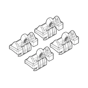 Kit de montaj pentru bare Alumia, Quadra, Silenzio C054 - Volkswagen