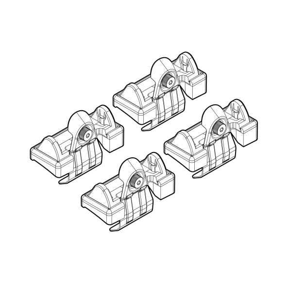 Kit de montaj pentru bare Alumia, Quadra, Silenzio C054 - Volkswagen