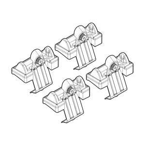 Kit de montaj pentru bare Alumia, Quadra, Silenzio C056 - Abarth, Fiat
