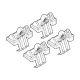 Kit de montaj pentru bare Alumia, Quadra, Silenzio C056 - Abarth, Fiat