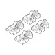 Kit de montaj pentru bare Alumia, Quadra, Silenzio C058 - Dacia, Renault