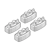 Kit de montaj pentru bare Alumia, Quadra, Silenzio C059 - Bmw, Ford, Saab