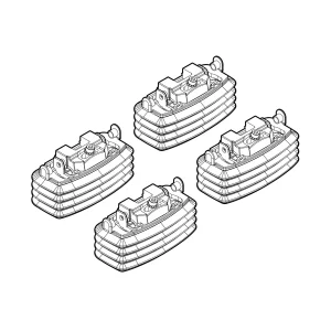 Kit de montaj pentru bare Alumia, Quadra, Silenzio C059 - Bmw, Ford, Saab