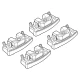 Kit de montaj pentru bare Alumia, Quadra, Silenzio C100 - Alfa Romeo