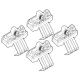 Kit de montaj pentru bare Alumia, Quadra, Silenzio C267 - Land Rover