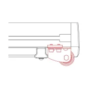 Rola de incarcare din otel inoxidabil pentru sistem portbagaj Kargo Rack - R135 - 135 cm