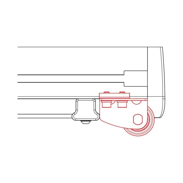 Rola de incarcare din otel inoxidabil pentru sistem portbagaj Kargo Rack - R135 - 135 cm