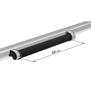 KP-0, rola incarcare cu fixare pe bara portbagaj din aluminiu Nordrive Kargo-Plus - 64 cm