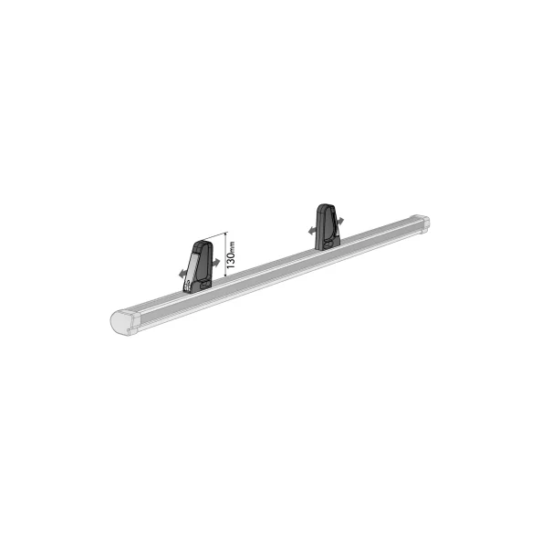 KP-1, set opritoare incarcatura, cu fixare pe bara portbagaj din aluminiu Nordrive Silenzio, Alumia, Kuma, Kargo-Plus, 2buc