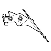 KP-11, Aero Kargo Deflector cu fixare pe bara portbagaj din aluminiu Nordrive Kargo-Plus - 110 cm