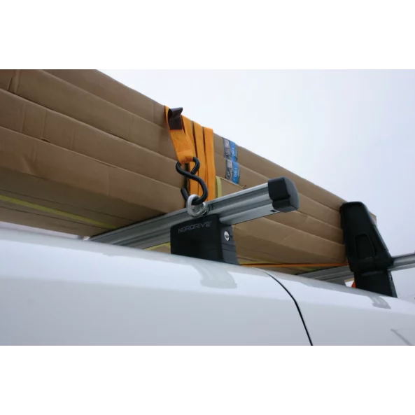 KP-3, pereche de inele fixare marfa, cu conector „T” pentru toata gama de bare portbagaj din aluminiu Nordrive, 2buc
