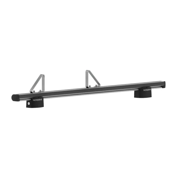 KP-4, set opritoare incarcatura, cu fixare pe bara portbagaj din aluminiu Nordrive Silenzio, Alumia, Kuma, 2buc - h 100 mm