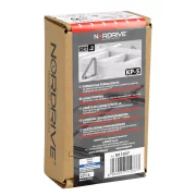 KP-5, set opritoare incarcatura, cu fixare pe bara portbagaj din aluminiu Nordrive Silenzio, Alumia, Kuma, 2buc - h 70 mm