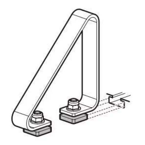 KP-5, set opritoare incarcatura, cu fixare pe bara portbagaj din aluminiu Nordrive Silenzio, Alumia, Kuma, 2buc - h 70 mm