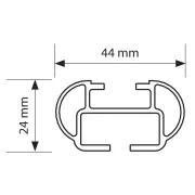 Kuma, set complet de bare portbagaj din aluminiu - M - 122 cm