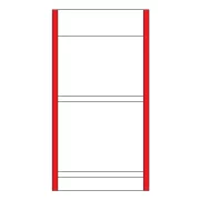 Pereche de stalpi pentru suport de prezentare modular - 210 cm