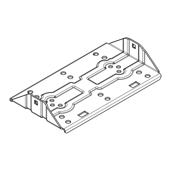 Placa gri suport brate pentru N50110 pentru bare Silenzio
