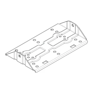 Placa suport brate neagra pentru N50100 pentru bare Silenzio
