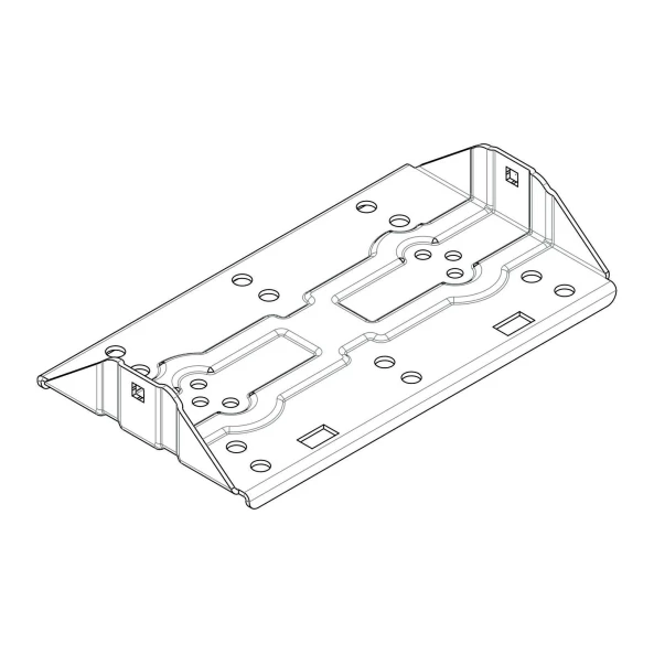 Placa suport brate neagra pentru N50100 pentru bare Silenzio