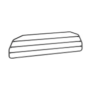 Premium-Guard, grilaj de protectie auto, bariera pentru caini - Tip 25 - 1260x380 mm