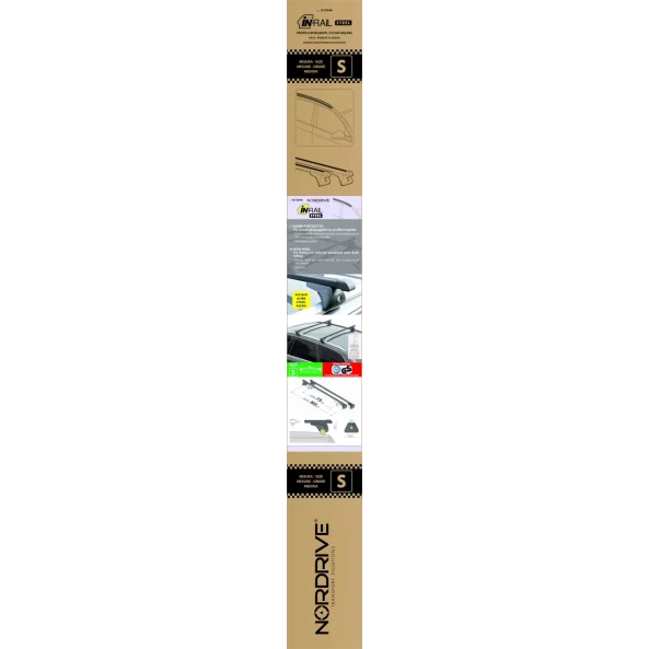 Quadra In-Rail, set complet de bare portbagaj din otel - S - Evos IS