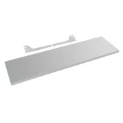Raft argintiu pentru suporturi de prezentare liniare argintie pegboard - 122x31 cm