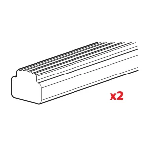 Set 2 cauciucuri superioare pentru bare portbagaj Helio, Helio Rail, Helio In-Rail - L = 140 cm