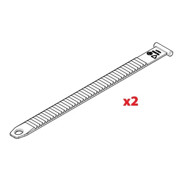 Set 2 curele de fixare pentru roata la suportii de biciclete