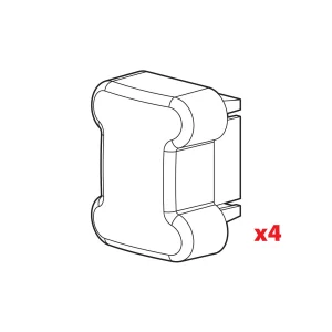 Set 4 capace de capat pentru bare portbagaj Kargo