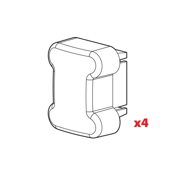 Set 4 capace de capat pentru bare portbagaj Kargo