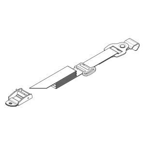 Set de 2 curele pozitia 2 pentru portbiciclete din spate