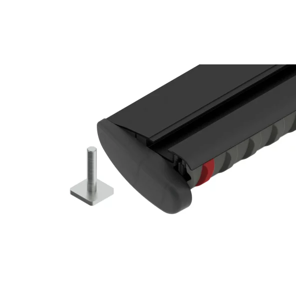 Silenzio Black, pereche de bare portbagaj din aluminiu - L - 128 cm