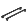 Silenzio Black Rail, set complet de bare portbagaj din aluminiu - S - Evos RA - Audi, Chevrolet, Daihatsu, Fiat, Ford, Great Wall, Hyundai, Kia, Land Rover, Mazda, Mini, Mitsubishi, Nissan, Opel, Peugeot, Renault, Skoda, Subaru, Suzuki, Toyota, Volkswagen