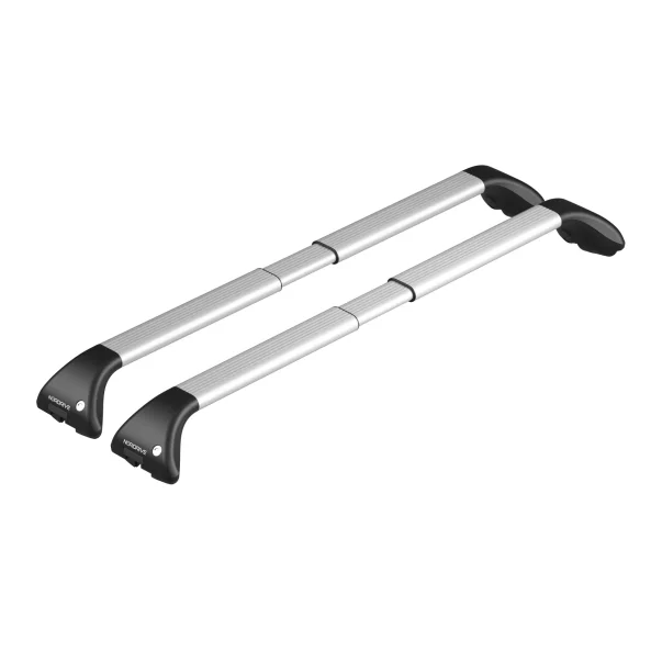 Snap Alu, pereche de bare portbagaj telescopice din aluminiu - L - 100-136 cm