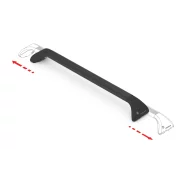 Snap Steel Rail, set complet de bare telescopice portbagaj din otel - L - F0