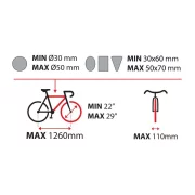 Wave 3, suport pentru biciclete cu fixare pe carligul de remorcare - 3 biciclete