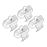 Kit de montaj pentru bare Alumia, Quadra, Silenzio C122 - Audi