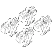 Kit de montaj pentru bare Alumia, Quadra, Silenzio C127 - Volkswagen