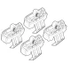 Kit de montaj pentru bare Alumia, Quadra, Silenzio C127 - Volkswagen