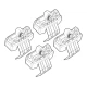 Kit de montaj pentru bare Alumia, Quadra, Silenzio C128 - Citroen