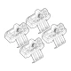 Kit de montaj pentru bare Alumia, Quadra, Silenzio C131 - Nissan