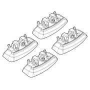 Kit de montaj pentru bare Alumia, Quadra, Silenzio C136 - Opel