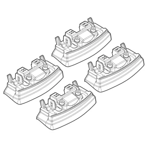 Kit de montaj pentru bare Alumia, Quadra, Silenzio C137 - Renault