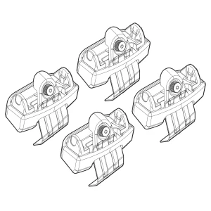 Kit de montaj pentru bare Alumia, Quadra, Silenzio C138 - Audi