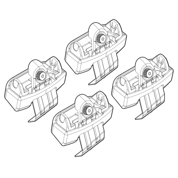 Kit de montaj pentru bare Alumia, Quadra, Silenzio C138 - Audi