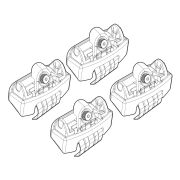Kit de montaj pentru bare Alumia, Quadra, Silenzio C141 - Ford